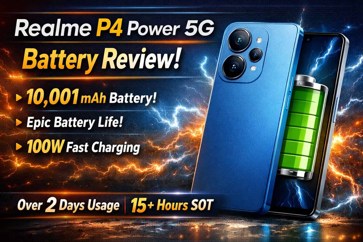 Realme P4 Power 5G Battery Review