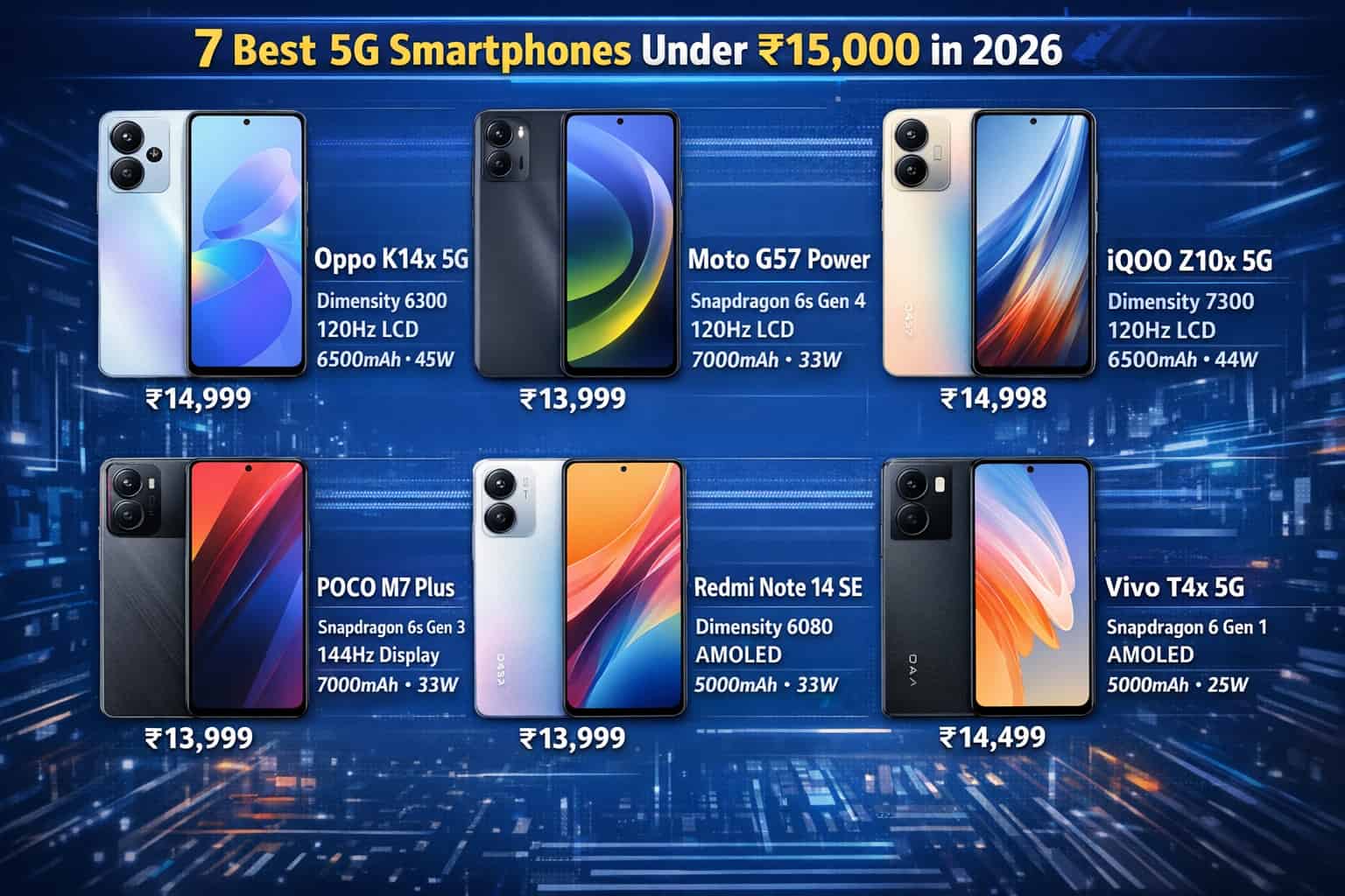 Best 5G Smartphone Under 15000